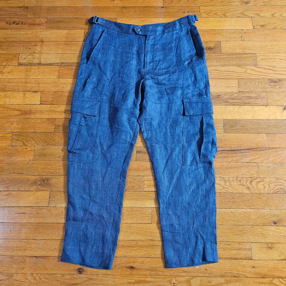 Banana Republic Blue Ankle Cropped Pants
